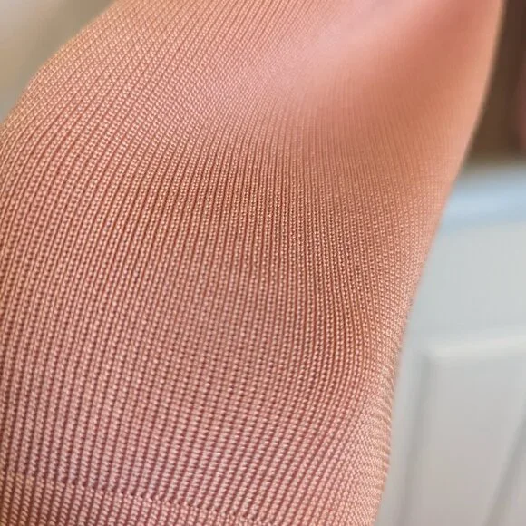 Pearl Pink STUDDED LEATHER & Knit Jacket! | M | Nygard | EUC - Picture 5 of 9